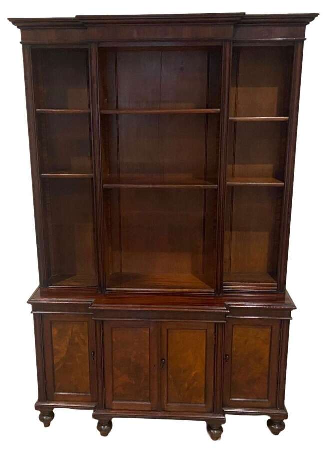 Small Regency Breakfront Bookcase