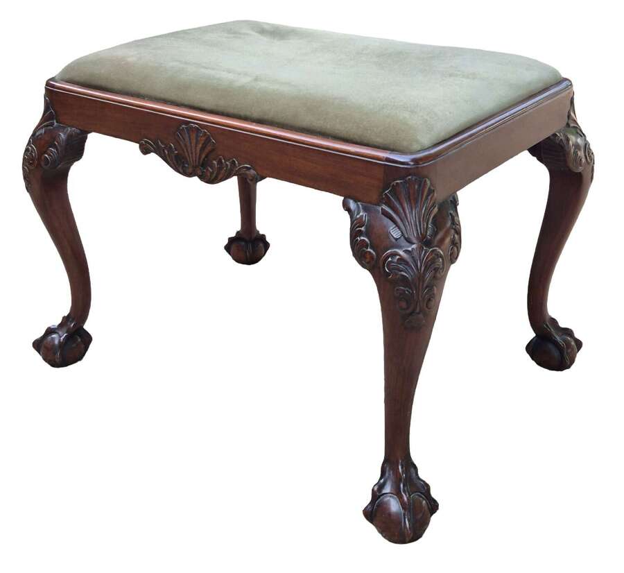 A Cuban Mahogany Stool Circa 1900