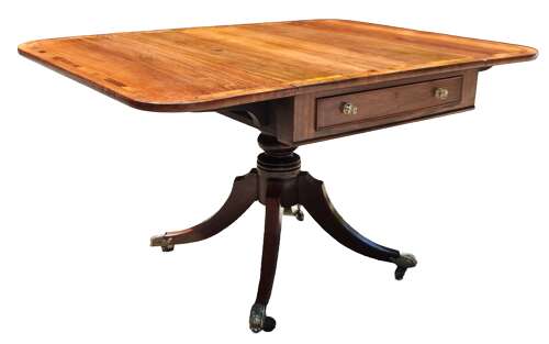A Regency Rosewood Drop Flap Table