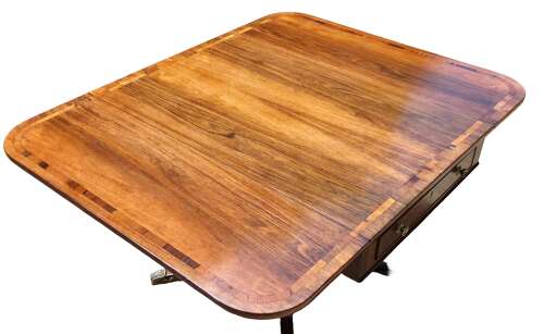 A Regency Rosewood Drop Flap Table