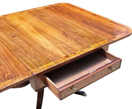 A Regency Rosewood Drop Flap Table