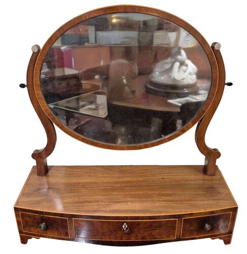 A Georgian Dressing Table Mirror