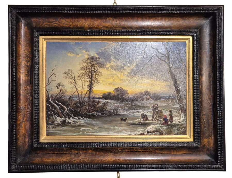 George Augustus Williams (1814-1901) 'The Frozen Pond'