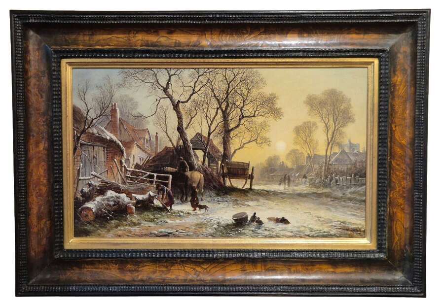 George Augustus Williams (1841-1901) 'Winter, Barnes Common, London'